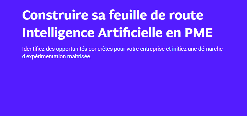 Construire sa feuille de route IA en PME